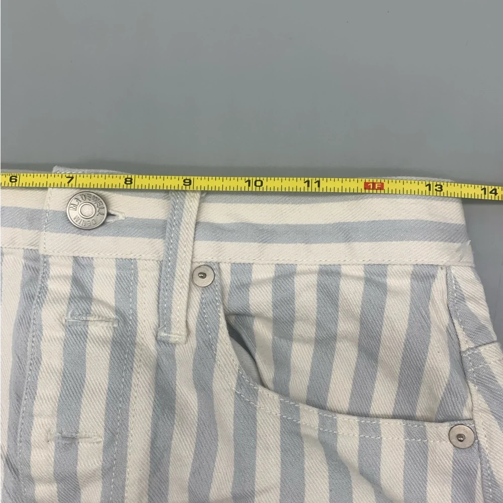 Madewell Striped Denim A-Line Skirt Size 25 EUC (0158) - Picture 6 of 7